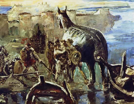 Lovis Corinth Trojanisches Pferd von Lovis Corinth, Germany oil painting art